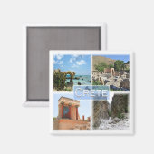zGR021 potpourri van CRETE, Griekenland, Europa, F Magneet (Voorkant / Achterkant)