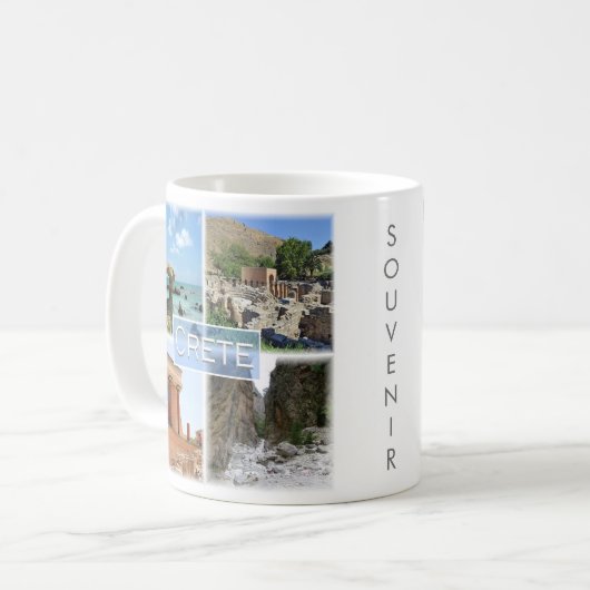 zGR021 potpourri van CRETE, Griekenland, Europa, Koffiemok (Voorkant links)