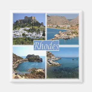 zGR025 RHODES, Griekenland, Europa, Fridge Magneet