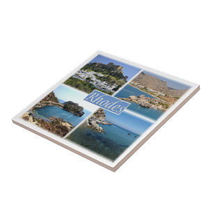 zGR025 RHODES, Griekenland, Europa, Tegeltje