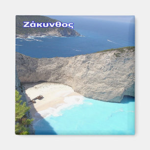 zGR028 ZANTE, Navagio Beach, Griekenland, Fridge Magneet