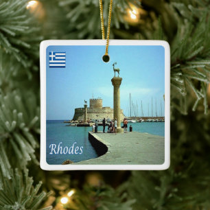 zGR039 RHODES, Griekenland, Keramisch Ornament