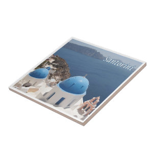 zGR070 SANTORINI Thera, Oia, Griekenland, Tegeltje