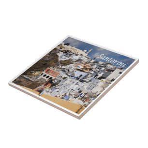 zGR075 SANTORINI Thera, Griekenland, Tegeltje