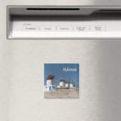 zGR109 MYKONOS, Windmolens, Griekenland, Koelkast Magneet (Insitu (Vaatwasser))
