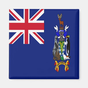 zGS001 ZUID-GEORGIA ZUID-SANDWICH, Vlag, Fridge Magneet