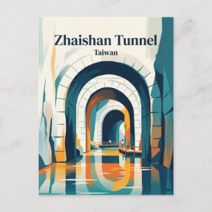 Zhaishan Tunnel Taiwan Briefkaart