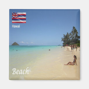 ZHI0013 HAWAII-strand, Zee Uitzicht, Oceanië, Frid Magneet