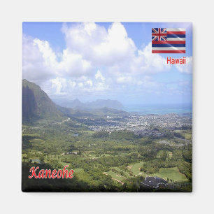ZHI007 KANEOHE, HAWAII, Panorama, Oceanië, Fridge Magneet