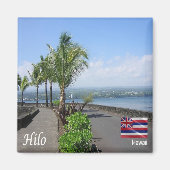 ZHI012 HILO, HAWAII, Panorama, Oceanië, Fridge Magneet (Voorkant)