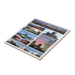 zHK012 HONGKONG, Azië, Tegeltje