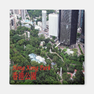 zHK026 HONG KONG park aerial uitzicht, Asia, Fridg Magneet