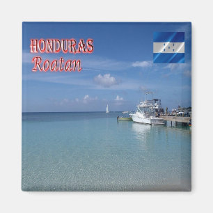 ZHN009 ROATAN West Bay, Honduras, Fridge Magneet