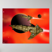 Zhodani Trader Ship Poster "Distant Shores 1" (Voorkant)