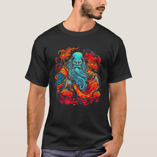 Zhong Kui Chinese folklore Taoïstische Hunter Demo T-shirt (Voorkant)
