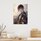 Zhongli Genshin Poster (Keuken)