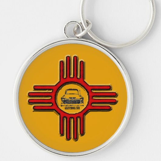 Zia Bob Round Sleutelhanger (Voorkant)