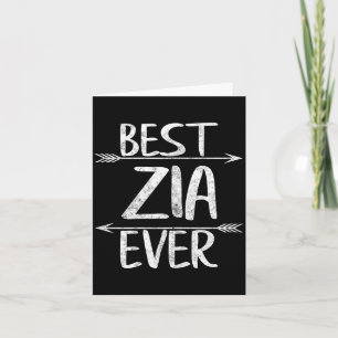 Zia ooit shirt grappige Italiaanse tante moederdag Kaart