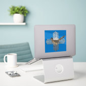 Zia Road Runner Sticker (Laptop op bureau)