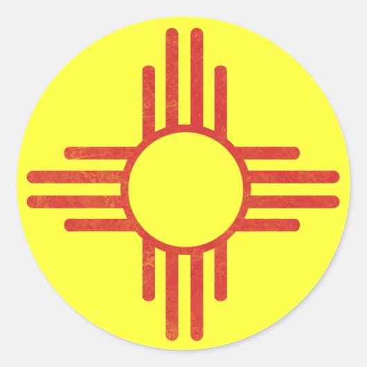 Zia  ronde sticker (Voorkant)