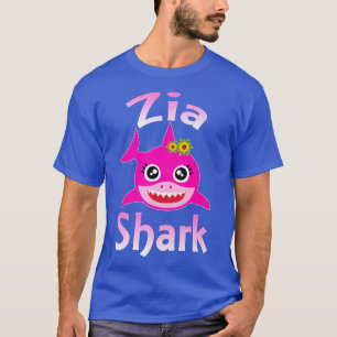 Zia Shark Funny Italiaanse tante T-shirt