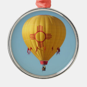Zia Sun Symbol Hot Air Ballonversiering Metalen Ornament