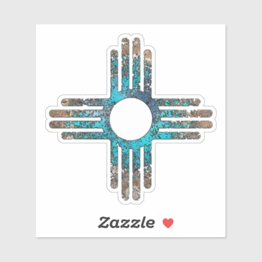 Zia Sun Symbol Sticker (Vel)