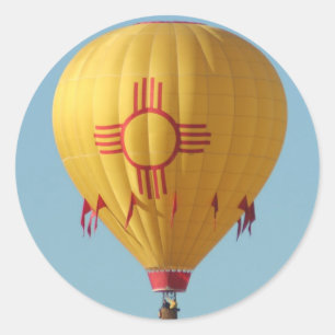 Zia Sun Symbool Hete Luchtballon Sticker