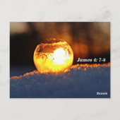 Zich onderwerpen aan God, weerstaan de duivel Jame Briefkaart (Achterkant)