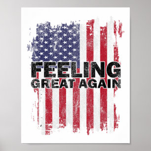 Zich weer geweldig voelen Trump 2024 Amerikaanse v Poster