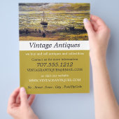 Zicht op de zee bij Scheveningen, Antiekwinkel Flyer (Hand)