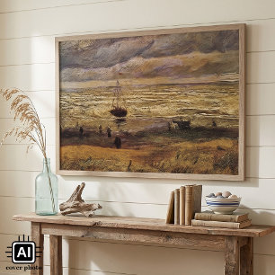 Zicht op zee bij Scheveningen door Vincent van Gog Poster