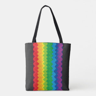 “Zichtbaarheid” – Een Abstract Pride-patroon #1 Draagtas