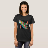 Zichtbaarheid van gehandicapte vlaggen met voorran t-shirt (Voorkant volledig)