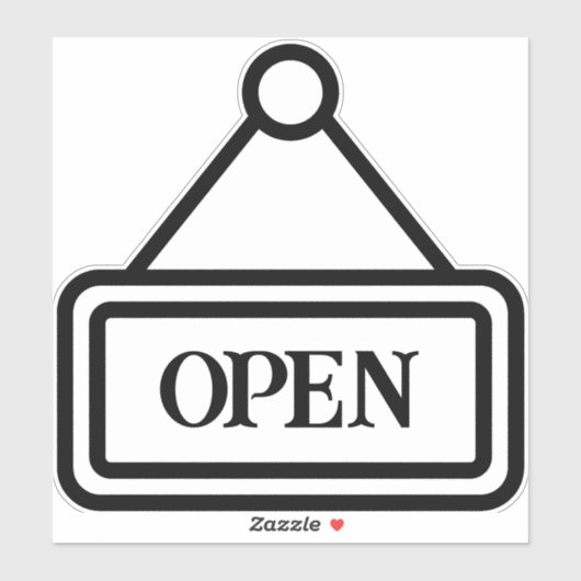 Zichtbare open/gesloten indicatielampje Sticker (Vel)