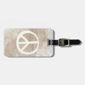 Zichtbare Vrede Symbool Hippie Liefde 1960s Teken Bagagelabel (Voorkant horizontaal)