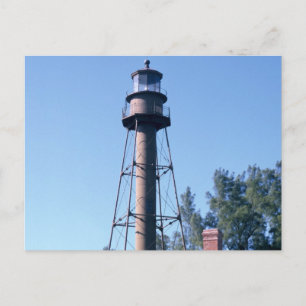 Zichtbare vuurtoren van de Islans Briefkaart
