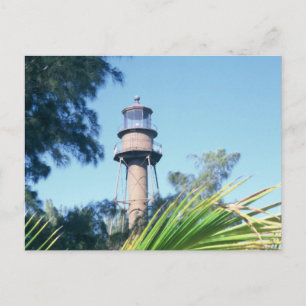 Zichtbare vuurtoren van de Islans Briefkaart
