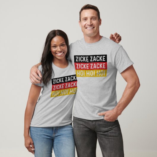 Zicke Zacke Hoi Oktoberfest Duitse vlag Grappig T-shirt (Unisex)