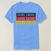 Zicke Zacke Hoi Oktoberfest German Flag Party Funn T-shirt (Design voorkant)
