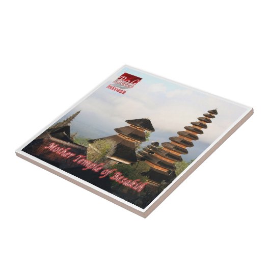 zID018 Moeder Tempel van BESAKIH, BALI, Tegeltje (Zijkant)