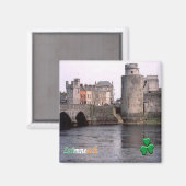 zIE004 LIMERIK, Luimneach, Ierland, Koelkast Magneet (Voorkant / Achterkant)