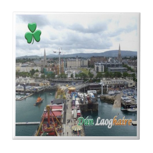 zIE006 DUN LAOGHAIRE Ierland, Tegeltje (Voorkant)