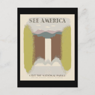 Zie Amerika bezoeken de nationale parken Briefkaart