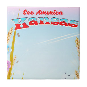 Zie Amerika! - Kansas Tegeltje