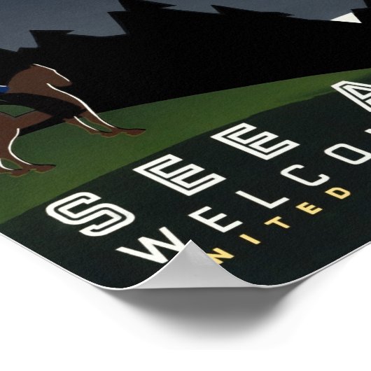 Zie Amerika - Onthaal aan Montana - WPA Poster (Hoek)