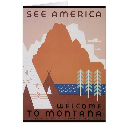 Zie Amerika Welkom in Montana, Reisgids uit het ve (Voorkant)