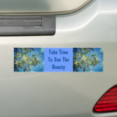 Zie Beauty Flowers Inspirerend Bumpersticker (Op auto)