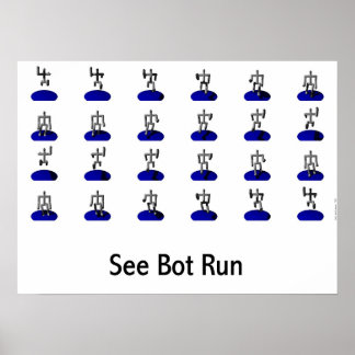Zie Bot run Poster