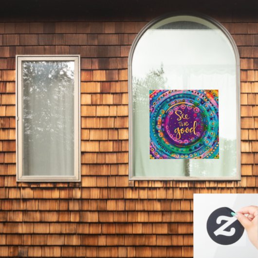 Zie de Goede “Inspirivity” Raamsticker (Huis Raam)